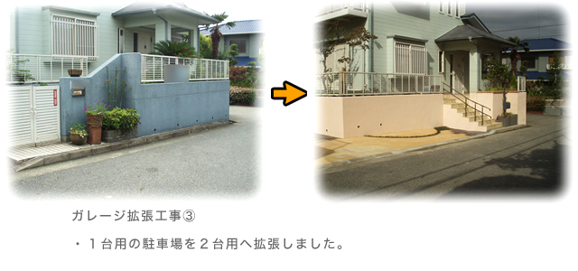 ガレージ拡張工事③