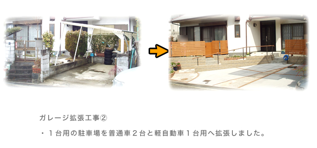 ガレージ拡張工事②